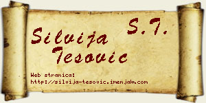 Silvija Tešović vizit kartica